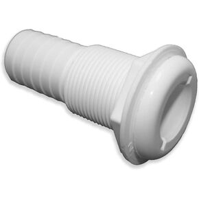 T & H MARINE Thru-Hull Straight 1-1/8" WHT