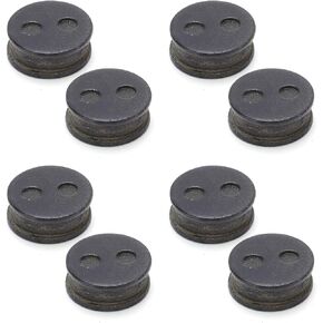 4 Pair Bicycle Disc Brake Pads, Semi-Metallic Round Mountain Electric Bike Resin Oil Disc Brake Pad Replacement Kit Bicycle Parts for Mountain Bicycles and Electric Scooters