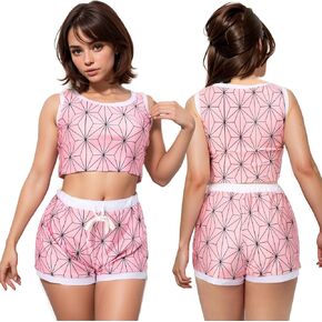 DAZCOS Women's Anime Cosplay Sportswear Pajama for Halloween Christmas Costume