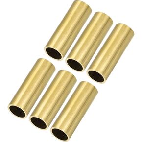 Brass Tube (10.5mm OD x 1mm Wall T x 30mm L) 6Pcs, Craft Tubing - for Home Decoration, DIY Handicraft