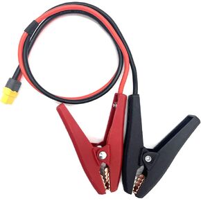 Jump Starter Cable Booster Clamp Cable Replacement Alligator Clamp Booster Battery Clips XT60H Connector with 12 AWG Wire