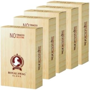 Ayurvedic Herbal Cigarettes 100% Tobacco Free & Nicotine Free Clove 50 Sticks - Helps Quit Smoking Pack of 5(1 Box = 10 Sticks)