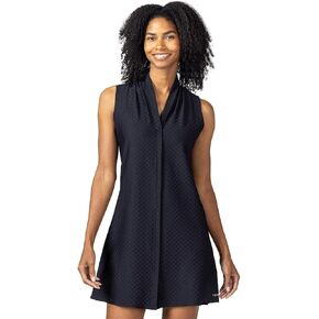 Terry Cycling, NEW Transit Sleeveless Dress with Pocket, Athletic Workout Travel Golf Tennis Short Black Dresses for Women
