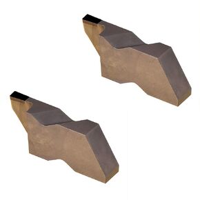 MAXTOOL 2PCS NG4091L PCD Tip Top-Notch Groove Inserts Left Polycrystalline Diamond Grade 1500 NG4091LP2