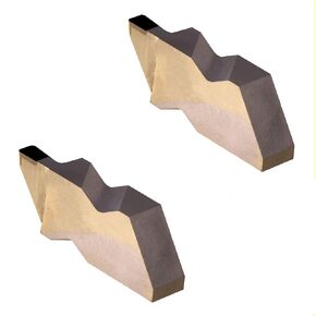 MAXTOOL 2PCS NG4091R PCD Tip Top-Notch Groove Inserts Right Polycrystalline Diamond Grade 1500 NG4091RP2