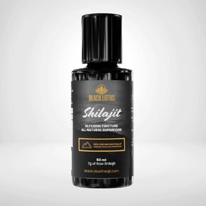 Black Lotus Pure Shilajit Liquid Tincture, Supplement for Energy, Immune Support & Focus, 85 Ionic Trace Minerals Complex, Natural Fulvic Acid, Humic Acid, Pour in Drink or Food, Lab Verified - 50ml