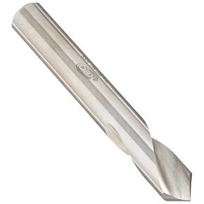 KEO 32340 High-Speed Steel NC Spotting Drill Bit, Uncoated (Bright) Finish, Round Shank, Right Hand Flute, 90 Degree Point Angle, 3/4" Body Diameter, 5" Overall Length