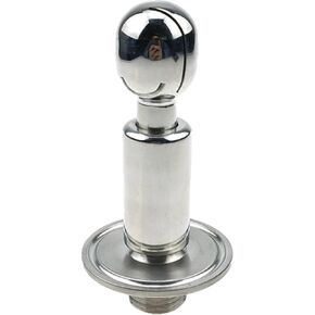 Rotary Tri Clamp to NPT Threaded CIP Cleaning Spray Ball 1.5" TC x 1/2" NPT Stainless Steel 304
