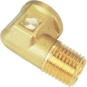 Nigo Industrial Co. Brass Barb Fitting, 90 Degree Elbow, NPT Female x NPT Male (1, 1/4" NPT Female x 1/8" NPT Male)