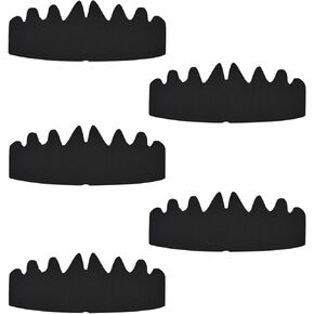 5 Pcs Black Baseball Caps Inserts Shapers Flexible Washable Reusable Hat Liner Cap Fitter Inserts Felt Hat Sweat Liner Hat Support Brim Hat Crown for Snapback Caps Fitted Caps Ball Sports Caps