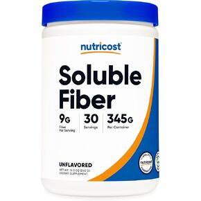 Nutricost Soluble Fiber (Unflavored) 30 servings - Vegan, Non-GMO, Gluten Free