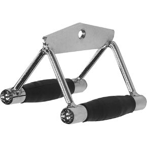 Body-Solid Tools Seated Row Chinning Bar - Diamond Knurl Textured Grip for Home Gym System - Ideal for Middle Back & Lower Lat Muscles Training, Fitness Exercise Equipment