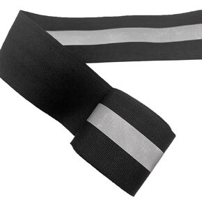 1 inch Width Black Reflective Tape 15m Reflective Tape for Clothing 49ft Sew on Fabric Reflective Safety Tape Reflective Ribbon for Clothing Warning Safety Tape for Clothes School Bags Raincoats