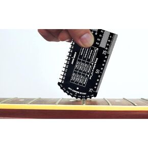 Baroque Stringed Instrument Action Ruler Gauge Luthier Measuring Tool for Electric Acoustic Guitar Bass Ukulele Mandolin Banjo SIG-10
