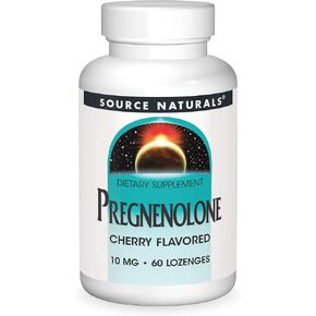 Source Naturals Pregnenolone 10mg - 60 Cherry Lozenges