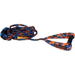 Hyperlite ARC Surf Rope W/Handle Wakesurf Rope/Handle Combo Orange/Blue 25ft