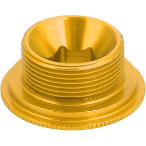 Ymiko Crankset Arm Bolt, 105 Crank end and Spare Parts Bike Bolt dust Covers Gold crankset m20 Bolts 2 Fixing Tension ii preload m582 arm Cycling Screw (Gold)