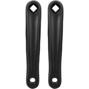 Bike Crank Arms Set, 1 Pair Lightweight Crank Arms High Hardness Bike Crank Leg Replacement Fit for BMX Old School Cruiser Cyclocross Bike Mid Drive Motor, Black