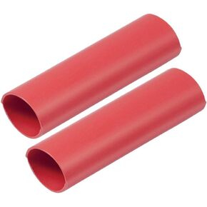Ancor 327624 Marine Grade Electrical Adhesive Lined Heavy Wall Heat Shrink Battery Cable Tubing (1-Inch Diameter, 12-Inches Long, Red, 2-Pack)