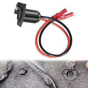 8M4000954 Trolling Motor Power Receptacle for 50A Trolling Plug 50A, 2-Prong for 12V, 24V or 36V Trolling Motors, for Bow-Panel Installation