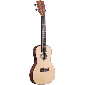 Kala Brand Music Co. Solid Spruce Top Mahogany Travel, 4-String Ukulele, Natural, Concert (KA-SSTU-C)