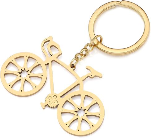 Stainless Steel Cute Road Bike Keyring Bicycle Key Chain Rings Jewelry Car Charms for Women Girls Cycling Enthusiasts in Kuwait