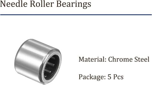 5pcs HF1216 Needle Roller Bearings - [12mm x 18mm x 16mm] One Way Clutch Bearing for Transmission Use, Chrome Steel Rollers in Saudi Arabia