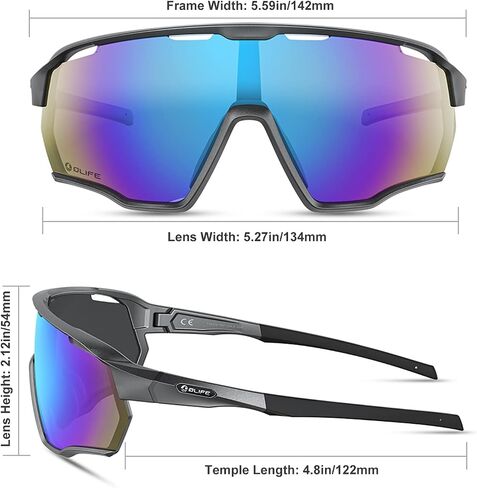 Wilday Cycling Sunglasses for Men and Women, UV400 Protection Sports Sunglasses with Fashion Style in Saudi Arabia