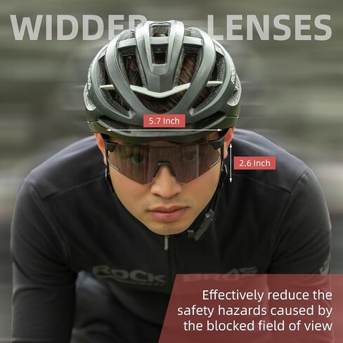 ROCKBROS Photochromic Cycling Glasses, UV Protection Sports Sunglasses for Men Woman, Biking Sunglasses for Running Fishing Driving Baseball in Saudi Arabia