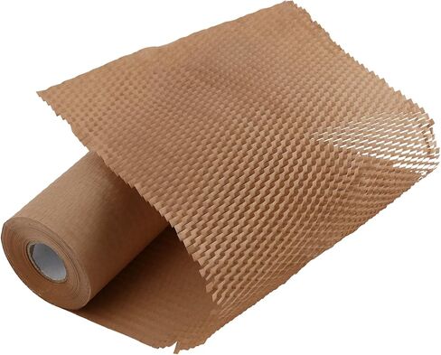ورق تغليف على شكل قرص العسل مقاس 328 قدمًا × 12 بوصة، غلاف مبطن على شكل قرص العسل، لفة ورق تغليف على شكل قرص العسل، مستلزمات التعبئة للشحن والتعبئة والنقل in Kuwait