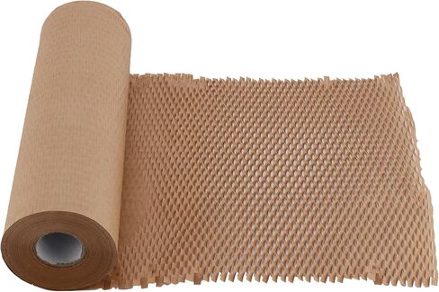 ورق تغليف على شكل قرص العسل مقاس 328 قدمًا × 12 بوصة، غلاف مبطن على شكل قرص العسل، لفة ورق تغليف على شكل قرص العسل، مستلزمات التعبئة للشحن والتعبئة والنقل in Kuwait