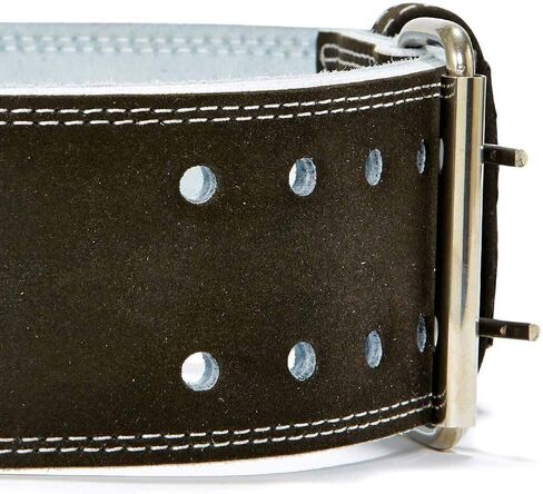 حزام قوة المنافسة مع جلد سويدي باللون الأسود الحجم: XXL in Kuwait