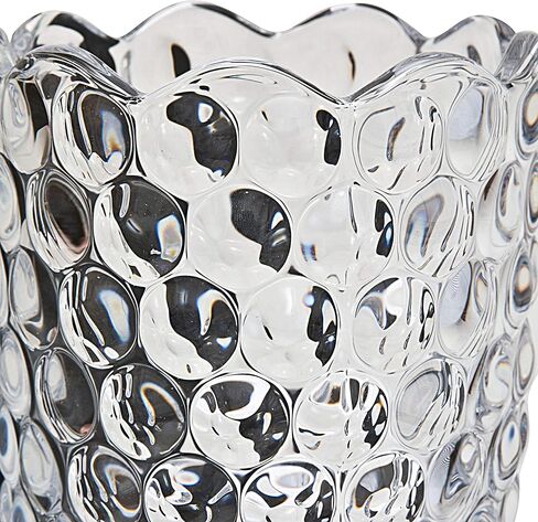 مزهرية كريستال سي اس ارتفاع 12 انش، تصميم قطرة الندى، للزهور والديكور. قطعة لامعة لطيفة جميلة. مثالية كهدية، ومناسبة لجميع المناسبات. in Kuwait