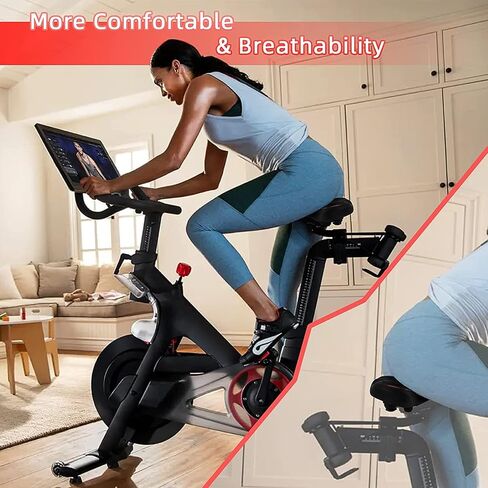 Oversized Bike Seat for Peloton Bike & Bike+, Comfortable Bike Seat Cushion Extra Wide Fit Spin Bike,Peloton,Exercise or Road,Saddle Replacement for Women & Men, Accessories for Peloton in Saudi Arabia