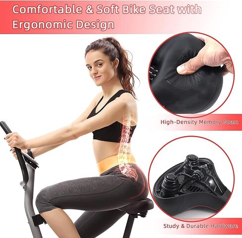 Oversized Bike Seat for Peloton Bike & Bike+, Comfortable Bike Seat Cushion Extra Wide Fit Spin Bike,Peloton,Exercise or Road,Saddle Replacement for Women & Men, Accessories for Peloton in Saudi Arabia