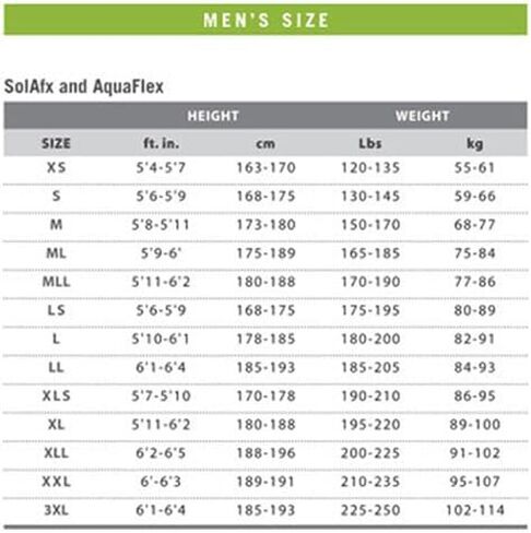 بذلة Aqua Lung AquaFlex للرجال 7 مم، أسود فحمي - 3XL in Saudi Arabia