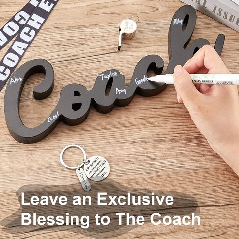 6 Pieces Coach Gifts Coach Keychain Football Soccer Hockey Volleyball Baseball Coach Gifts for Men Coach Whistle with Lanyard Stainless Steel Travel Mug for Men Women Referees Sports Swim Dive Gym in Saudi Arabia