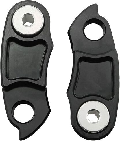 قطعتان من شماعة Derailleur الخلفية للدراجة السوداء، خطاف ذيل Derailleur الخلفي للدراجة، موسع خطاف ذيل الدراجة، موسع إطار الدراجة الهوائية، موسع خطاف ذيل الدراجة in Saudi Arabia