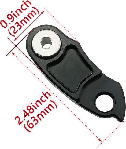 قطعتان من شماعة Derailleur الخلفية للدراجة السوداء، خطاف ذيل Derailleur الخلفي للدراجة، موسع خطاف ذيل الدراجة، موسع إطار الدراجة الهوائية، موسع خطاف ذيل الدراجة in Saudi Arabia