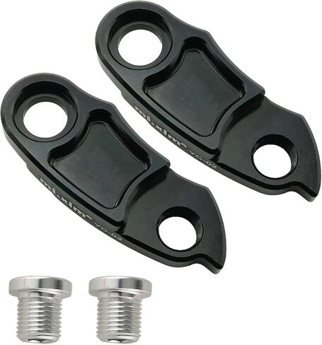 قطعتان من شماعة Derailleur الخلفية للدراجة السوداء، خطاف ذيل Derailleur الخلفي للدراجة، موسع خطاف ذيل الدراجة، موسع إطار الدراجة الهوائية، موسع خطاف ذيل الدراجة in Saudi Arabia
