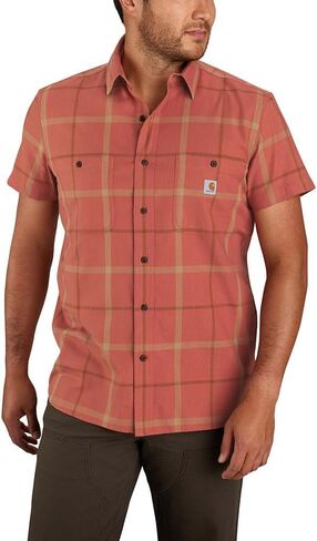 قميص Carhartt الرجالي 105701 متين ومريح ومريح وخفيف الوزن وأكمام قصيرة in Saudi Arabia