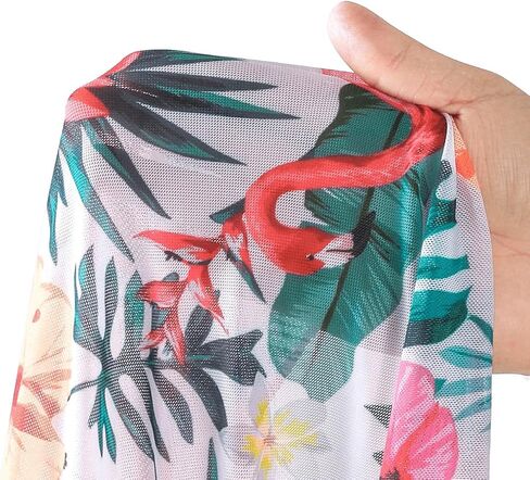 Milumia Girl's 3 Piece Swimsuits Tropical Print Tank Top Bathing Suits with Kimono Coverup in Saudi Arabia