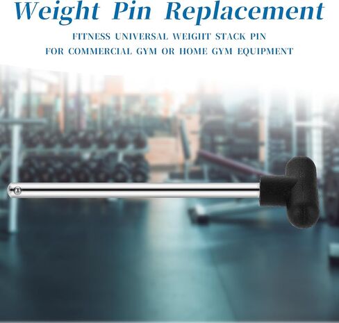 Weight Stack Pin, 1 Pcs Drop Set Pins Gym Home Gym Replacement Parts Pin Tensile 3/8 Diameter 5-1/2 Locking Space Weight Machine Pin Universal Workout Equipment for Fitness Equipment Accessories in Saudi Arabia