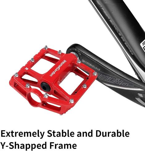 Mountain Bike Pedals, Bicycle Pedals Alloy Cycling Sealed 3 Bearing Bike Pedals - 9/16" Spindle Pedal with 20 Anti-Skid Pins Road Bike Pedals Lightweight Platform Pedals for BMX MTB Bike in Saudi Arabia