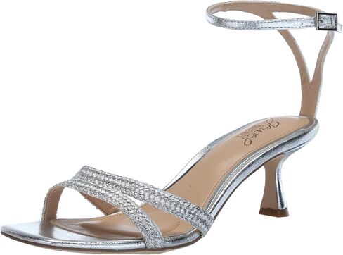 Jewel Badgley Mischka Hayzel Metallic Kitten Heel Sandal in Kuwait