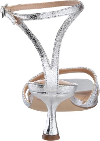 Jewel Badgley Mischka Hayzel Metallic Kitten Heel Sandal in Kuwait