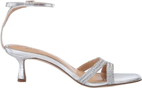 Jewel Badgley Mischka Hayzel Metallic Kitten Heel Sandal in Kuwait