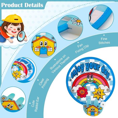 5 عبوات من مروحة اليد القابلة للطي، مروحة قابلة للطي، مروحة قابلة للطي على شكل رسوم متحركة، مراوح يدوية للنساء قابلة للطي، مناسبة للزينة لحفلات الصيف in Kuwait