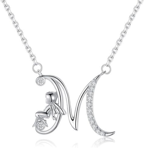 VIKI LYNN Initial Necklace for Women 925 Sterling Silver 26 Alphabets Letter and Angel Necklace in Saudi Arabia