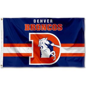 Broncos Throwback Vintage Retro 3x5 Banner Flag